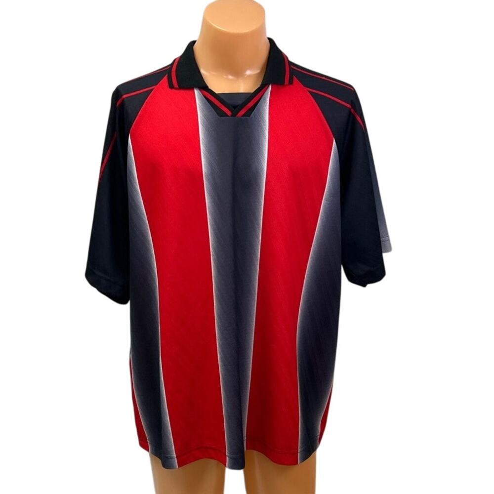 High Five 5 Sportswear Mens XL Short Sleeve Collared 100% Polyester Polo Shirt